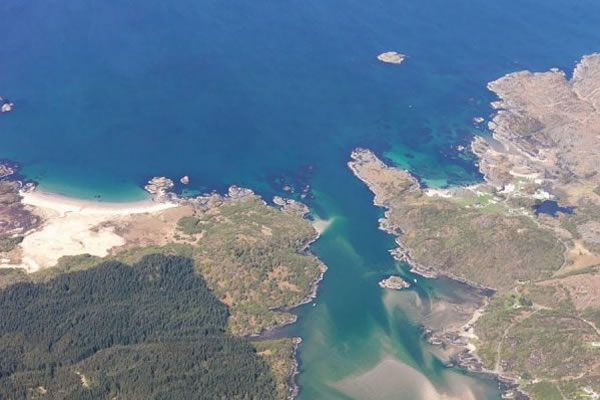 The Singing Sands and Ardtoe, lovely walks from Self catering caravans on shore of Arivegaig Bay, Ardnamurchan Scotland